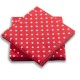 Servilleta Roja Puntos