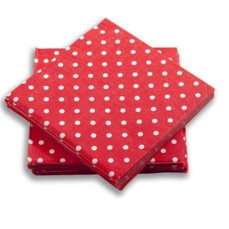 Servilleta Roja Puntos