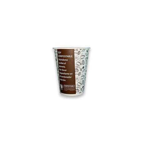 Vaso Compostable 12 oz marron