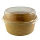 ENSALADERA CARTON KRAFT CON TAPA PET 750ML