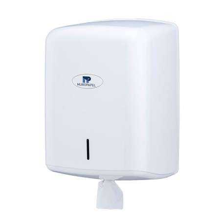 Dispensador Papel bobina Autocortante Blanco