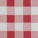 Mantel Papel 100X100 Cuadros Rojo