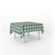 Mantel Papel 100X100 Cuadros Verdes