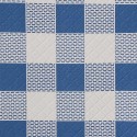 Mantel Papel 100X100 Cuadros Azules