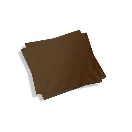 Servilletas 25X25 Punta Punta Marrón 50UDS 28PQ