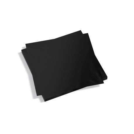Servilletas 25X25 Punta Punta Negro 50UDS 28PQ