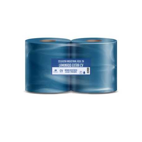 Papel bobina Azul mecánico EXTRA Gofrado