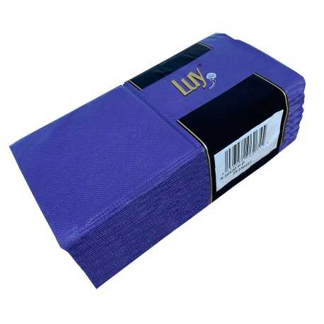 Caja Servilletas 20X20 Punta Punta Azul cocktail 100UDS 30PQ