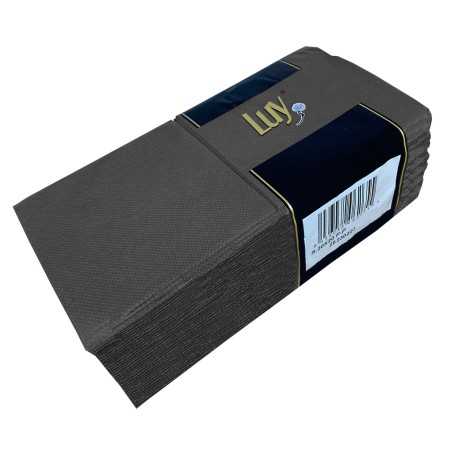 Caja Servilletas 20X20 Punta Punta Gris cocktail 100UDS 30PQ