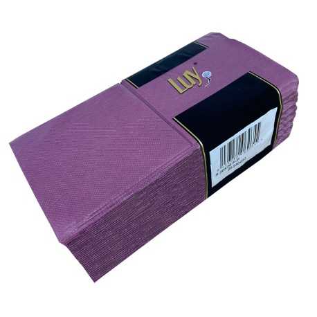 Caja Servilletas 20X20 Punta Punta Lila cocktail 100UDS 30PQ