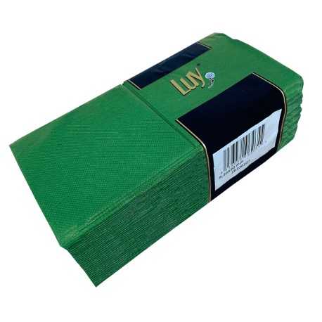 Caja Servilletas 20X20 Punta Punta Verde cocktail 100UDS 30PQ