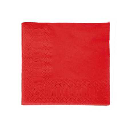 Caja de Servilletas 20x20 2CAPAS Rojo 100UDS 60PQ