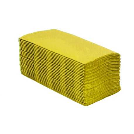 Caja de 2400 Servilletas 30x40 Punta Punta Amarillo
