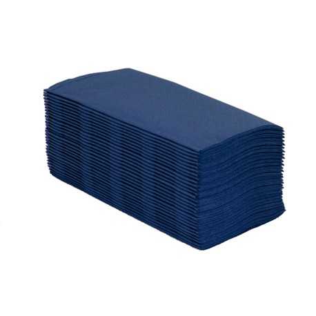 Caja de 2400 Servilletas 30x40 Punta Punta Azul