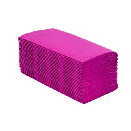 Caja de 2400 Servilletas 30x40 Punta Punta Fucsia