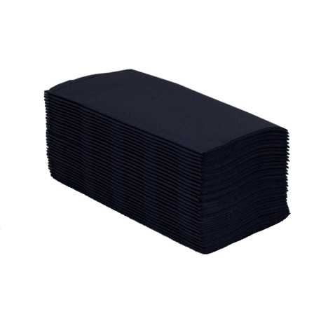 Caja de 2400 Servilletas 30x40 Punta Punta Negro