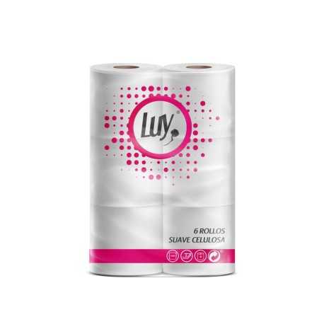 Papel higiénico doméstico laminado suave 6 rollos