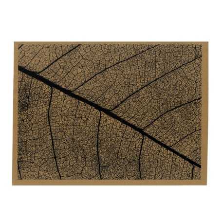 Mantel KRAFT 30x40 Ecológico Decorado HOJA 1000UDS