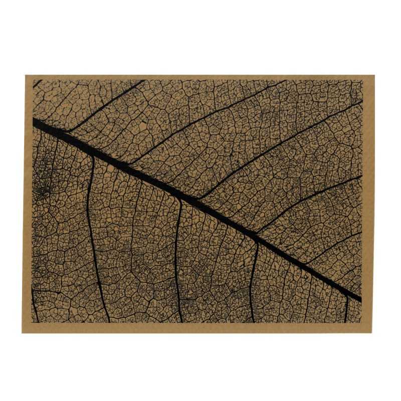 Mantel KRAFT 30x40 Ecológico Decorado HOJA 1000UDS