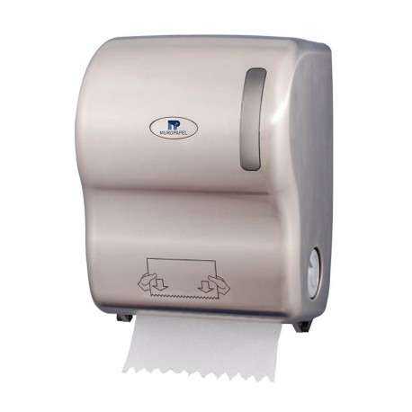 Dispensador Papel bobina Autocortante Niquelado