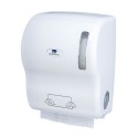 Dispensador Papel bobina Autocortante Blanco