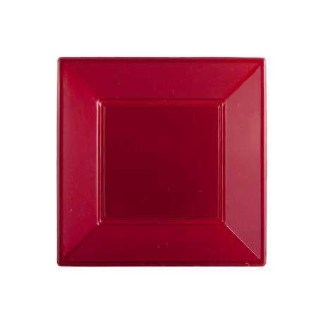 Plato Cuadrado Liso 23 cm